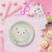 Woolie Lambert Neutral Dessert Bord - Baby shower (Feest)