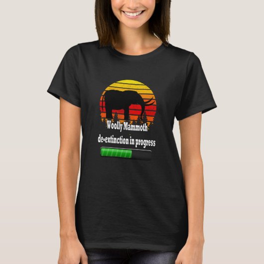 Woolly Mammoth de extinction in progress Status Ba T-shirt (Voorkant)