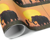 Woolly Mammoth en Man Cadeaupapier (Rol Hoek)