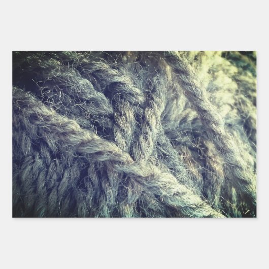 Woolly String Texture Wrapping Paper Sheet (Voorkant 2)