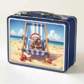 Woolly Wombat Santa hat Merry Christmas (Achterkant)