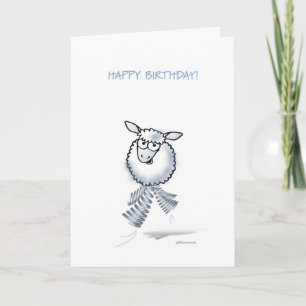 Woolly, Woolly Happy Birthday! Kaart