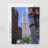 Woolworth Building, carte postale (Devant / Derrière)