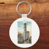 Woolworth Building New York Repro 1921 Sleutelhanger (Voorkant)