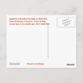 Wooly Beer Caterstrand Briefkaart (Achterkant)