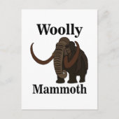 Wooly Mammoth Briefkaart (Voorkant)