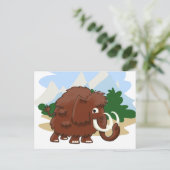 Wooly Mammoth Briefkaart (Staand voorkant)