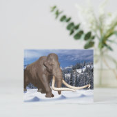Wooly Mammoth Briefkaart (Staand voorkant)