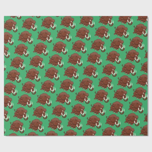 Wooly Mammoth Cadeaupapier (Vlak)