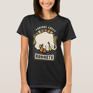 Wooly Mammoth Classic Retro Animal T-shirt