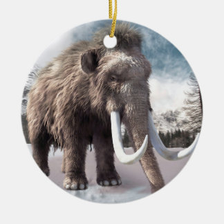 Wooly Mammoth Keramisch Ornament