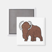 Wooly Mammoth Magneet (Voorkant / Achterkant)