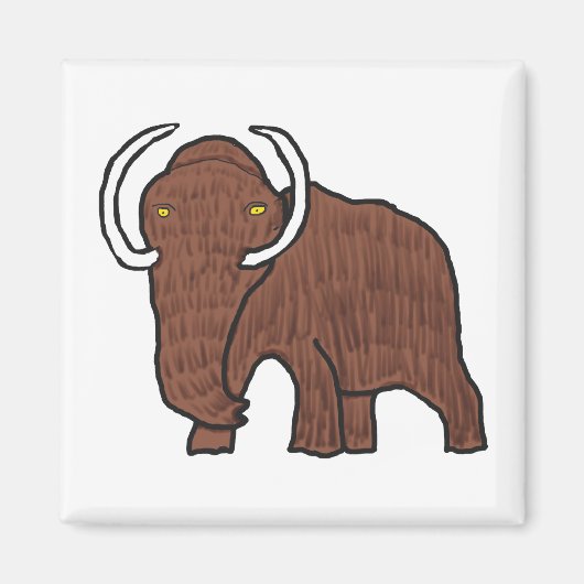 Wooly Mammoth Magneet (Voorkant)