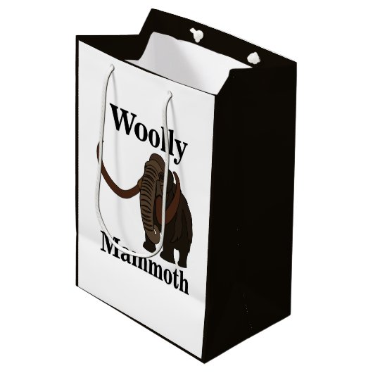 Wooly Mammoth Medium Cadeauzakje (Voorkant Gekanteld)
