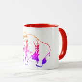 Wooly Mammoth-Mok met meerdere kleuren Mok (Voorkant rechts)