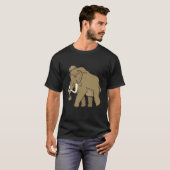 Wooly Mammoth-ontwerp T-shirt (Voorkant volledig)