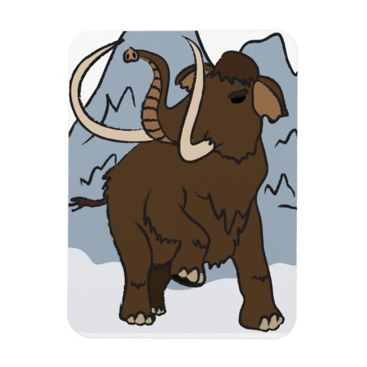 Wooly Mammoth premium magneet (Verticaal)
