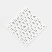 Wooly Mammoth Print CUSTOM-ACHTERGRONDKLEUR Servet (Hoek)