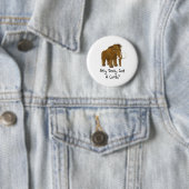 Wooly Mammoth Ronde Button 5,7 Cm (In situ)