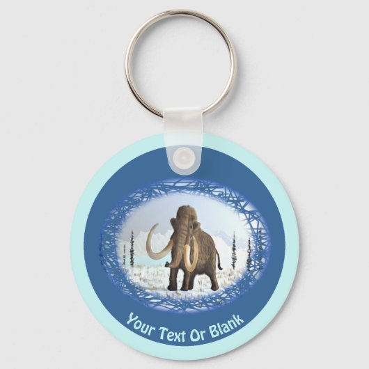 Wooly Mammoth Sleutelhanger (Voorkant)