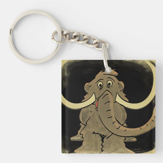  Wooly Mammoth Sleutelhanger (voorkant)