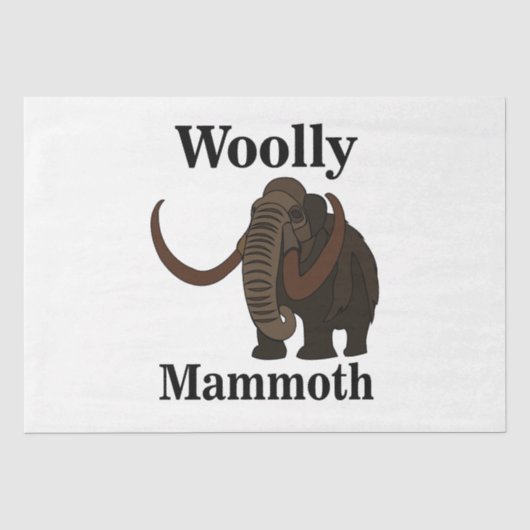 Wooly Mammoth Tissuepapier (Voorkant)