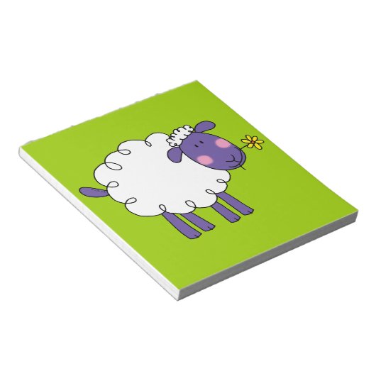 Wooly schaap notitieblok (Schuin)