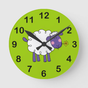 Wooly schaap ronde klok