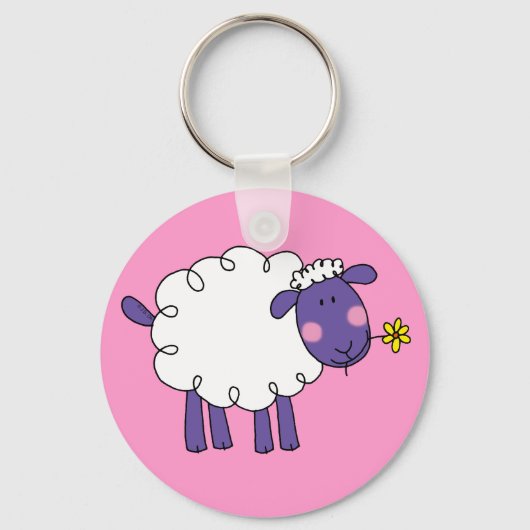 Wooly schaap sleutelhanger (Voorkant)