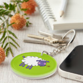 Wooly schaap sleutelhanger (Voorkant Rechts)