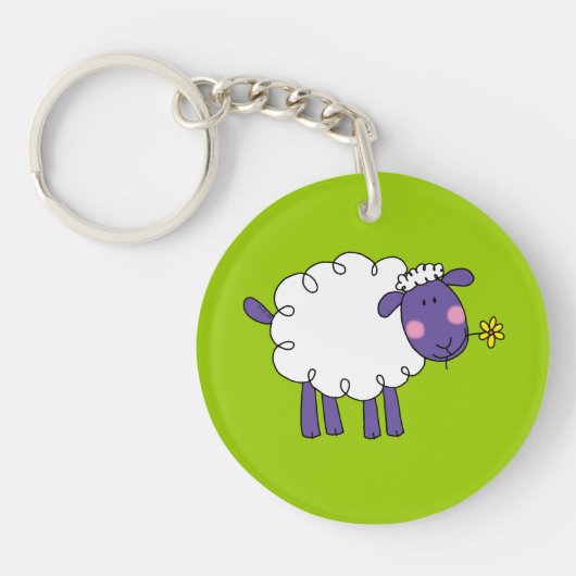 Wooly schaap sleutelhanger (Voorkant)