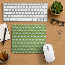 Wooly White Sheep Pixel Pattern