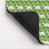 Wooly White Sheep Pixel Pattern Muismat (Hoek)