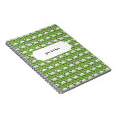 Wooly White Sheep Pixel Pattern Notitieboek (Rechterzijde)