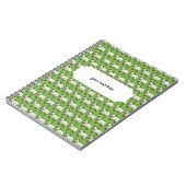 Wooly White Sheep Pixel Pattern Notitieboek (Linkerzijde)