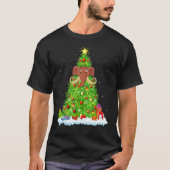 Wooly Xmas Lighting Tree Funny Wooly Kerstmis T-shirt (Voorkant)