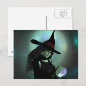 Woonde heks die een Spel afgiet Briefkaart (Voorkant / Achterkant)