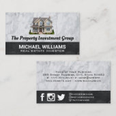 woonhuis | buurt-eigendom visitekaartje (Voorkant / Achterkant)