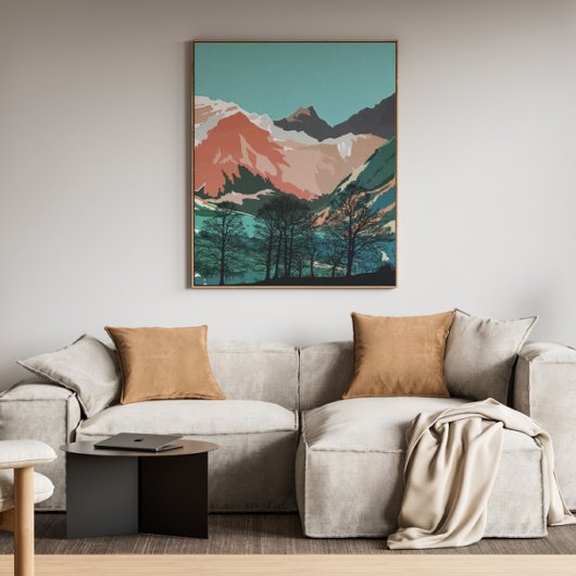 Woonkamer Decor, Landschap Muur Kunst Canvas Afdruk