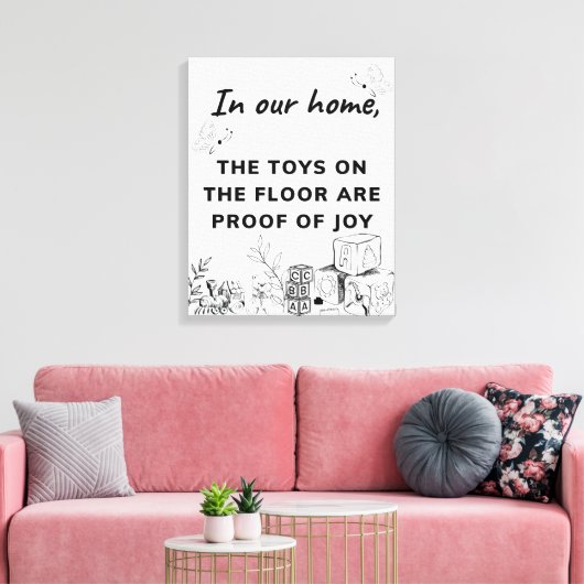 Woonkamer Funny Wall Art Canvas Afdruk (Insitu (Woonkamer))