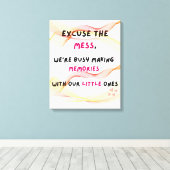 Woonkamer Grappige muurkunst Canvas Afdruk (Insitu (Houten vloer))