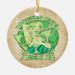 Woonmeisje Absinthe  Keramisch Ornament