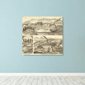 Woonplaats en zaagmolen van Susan Harpold Canvas Afdruk (Insitu (Houten vloer))