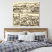 Woonplaats en zaagmolen van Susan Harpold Canvas Afdruk (Insitu (Slaapkamer))