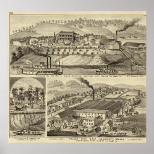 Woonplaats en zaagmolen van Susan Harpold Poster