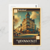 Woonsocket, Rhode Island | Briefkaart (Voorkant / Achterkant)
