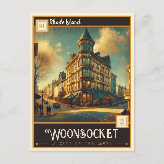 Woonsocket, Rhode Island | Briefkaart (Voorkant)