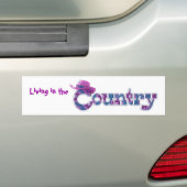 Woont in de landkiezer bumpersticker (Op auto)