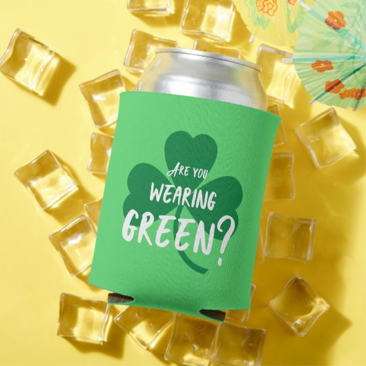 Woont u groen? Sint-Paddy's Day Shamrock Blikjeskoeler (Insitu Zomer)