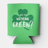 Woont u groen? Sint-Paddy's Day Shamrock Blikjeskoeler (Voorkant)